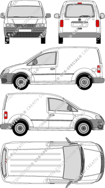 Volkswagen Caddy furgón, 2004–2010 (VW_238)
