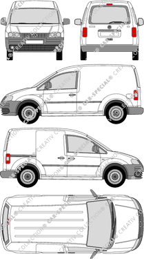 Volkswagen Caddy Kastenwagen, 2004–2010 (VW_239)
