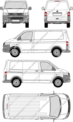 Volkswagen Transporter furgón, 2009–2015 (VW_241)