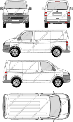 Volkswagen Transporter furgón, 2009–2015 (VW_244)