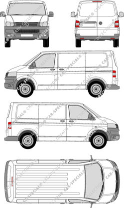 Volkswagen Transporter furgón, 2009–2015 (VW_246)