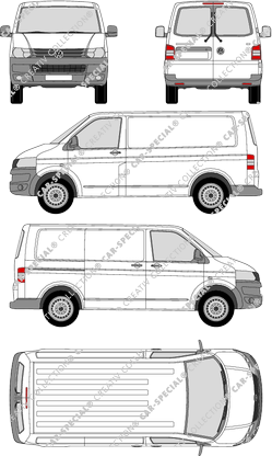 Volkswagen Transporter furgón, 2009–2015 (VW_247)