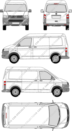 Volkswagen Transporter furgón, 2009–2015 (VW_252)