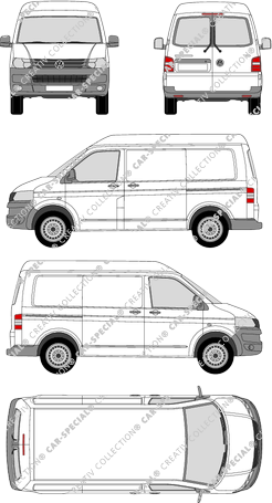 Volkswagen Transporter furgón, 2009–2015 (VW_256)