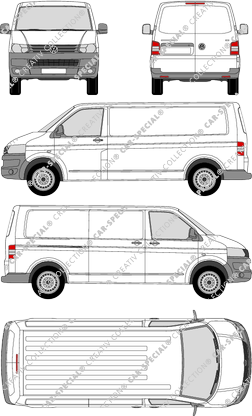 Volkswagen Transporter furgón, 2009–2015 (VW_261)