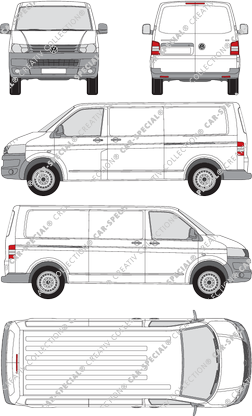 Volkswagen Transporter furgón, 2009–2015 (VW_262)