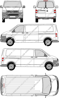 Volkswagen Transporter furgón, 2009–2015 (VW_264)
