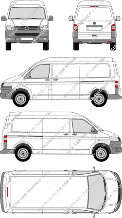 Volkswagen Transporter furgón, 2009–2015 (VW_266)