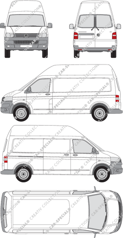 Volkswagen Transporter furgón, 2009–2015 (VW_275)