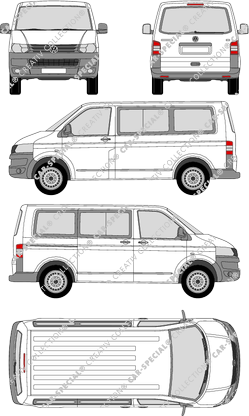Volkswagen Transporter microbús, 2009–2015 (VW_277)