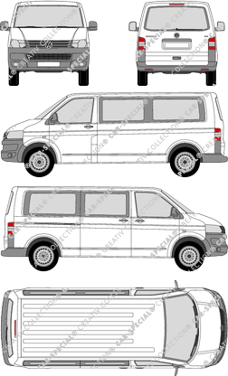 Volkswagen Transporter microbús, 2009–2015 (VW_285)