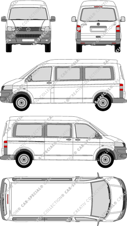 Volkswagen Transporter microbús, 2009–2015 (VW_289)