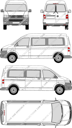 Volkswagen Transporter microbús, 2009–2015 (VW_291)