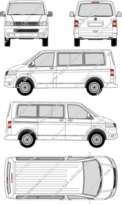 Volkswagen Transporter microbús, 2009–2015 (VW_295)