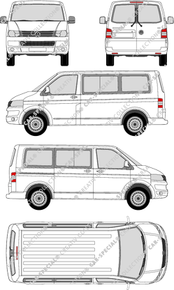 Volkswagen Transporter microbús, 2009–2015 (VW_301)