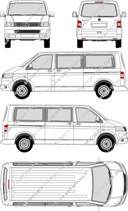 Volkswagen Transporter microbús, 2009–2015 (VW_304)
