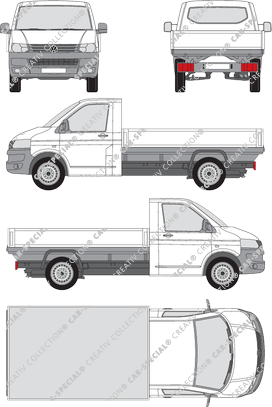 Volkswagen Transporter catre, 2009–2015 (VW_311)