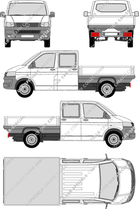 Volkswagen Transporter catre, 2009–2015 (VW_312)