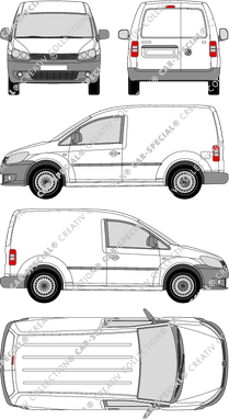 Volkswagen Caddy furgón, 2010–2015 (VW_322)