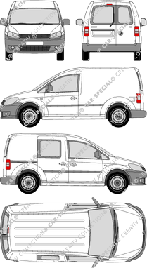 Volkswagen Caddy furgón, 2010–2015 (VW_327)