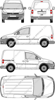 Volkswagen Caddy furgón, 2010–2015 (VW_330)