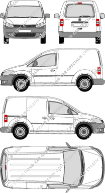 Volkswagen Caddy furgón, 2010–2015 (VW_332)