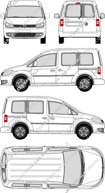 Volkswagen Caddy furgón, 2010–2015 (VW_337)