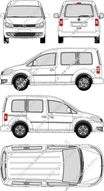 Volkswagen Caddy furgón, 2010–2015 (VW_338)