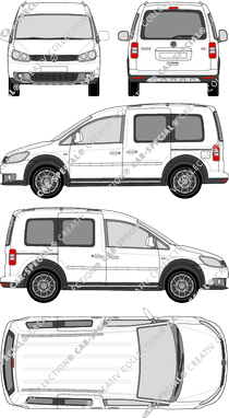 Volkswagen Caddy furgón, 2013–2015 (VW_426)
