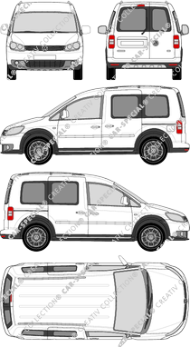 Volkswagen Caddy furgón, 2013–2015 (VW_427)