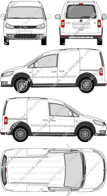 Volkswagen Caddy furgón, 2013–2015 (VW_428)