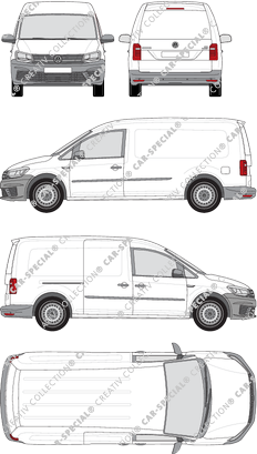Volkswagen Caddy furgón, 2015–2020 (VW_460)