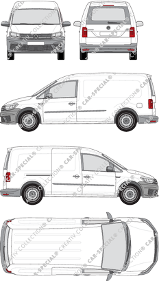 Volkswagen Caddy furgón, 2015–2020 (VW_462)