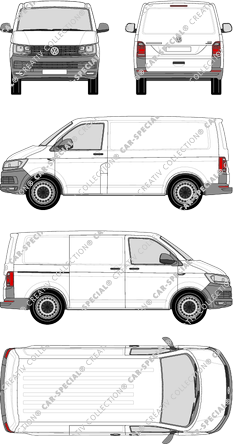Volkswagen Transporter furgón, 2015–2019 (VW_466)