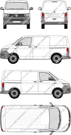 Volkswagen Transporter furgón, 2015–2019 (VW_467)