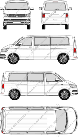 Volkswagen Transporter microbús, 2015–2019 (VW_485)