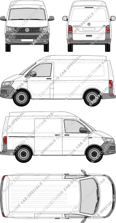 Volkswagen Transporter furgón, 2015–2019 (VW_486)