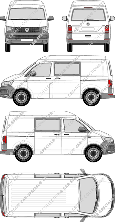 Volkswagen Transporter furgón, 2015–2019 (VW_491)