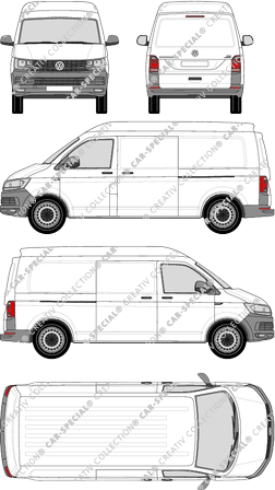 Volkswagen Transporter furgón, 2015–2019 (VW_495)