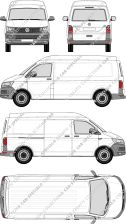 Volkswagen Transporter furgón, 2015–2019 (VW_496)