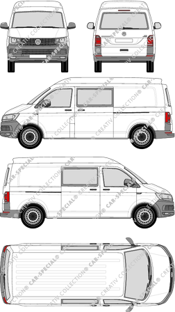 Volkswagen Transporter furgón, 2015–2019 (VW_499)