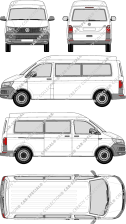 Volkswagen Transporter microbús, 2015–2019 (VW_500)