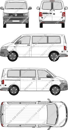 Volkswagen Transporter microbús, 2015–2019 (VW_508)
