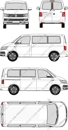 Volkswagen Transporter microbús, 2015–2019 (VW_510)