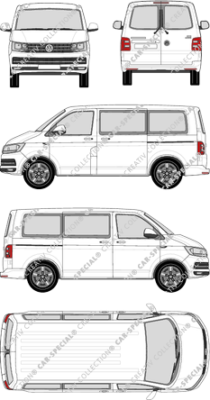 Volkswagen Transporter microbús, 2015–2019 (VW_511)