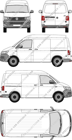 Volkswagen Transporter furgón, 2015–2019 (VW_523)