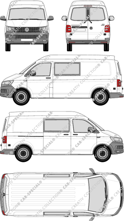 Volkswagen Transporter furgón, 2015–2019 (VW_534)