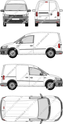 Volkswagen Caddy Kastenwagen, 2015–2020 (VW_555)