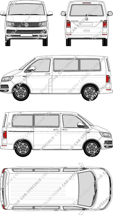 Volkswagen Transporter microbús, 2015–2019 (VW_569)