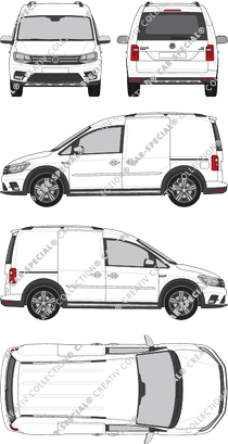 Volkswagen Caddy furgón, 2015–2020 (VW_778)